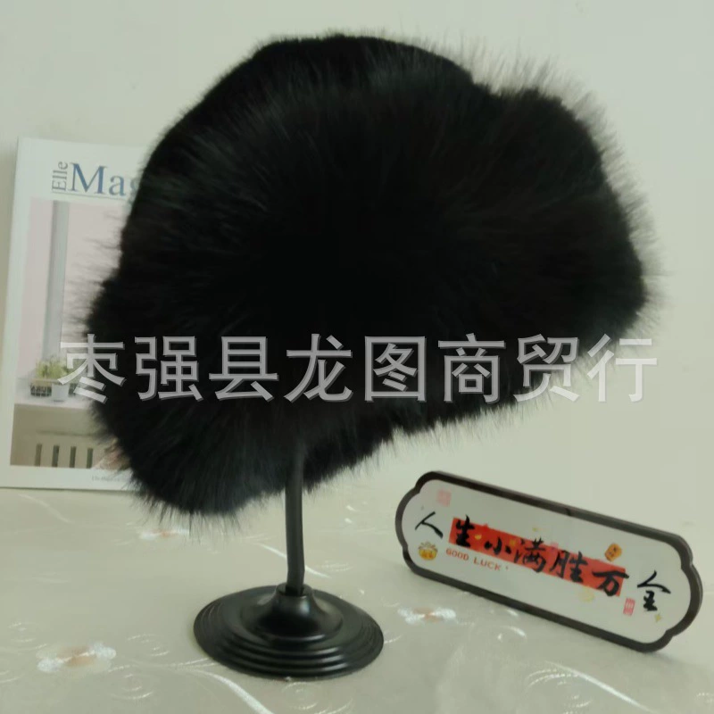 2024 Осень и зима экологически чистые лисы из норки меха на открытом воздухе тепло и холодно мода дикие монгольские шляпы Баотоу