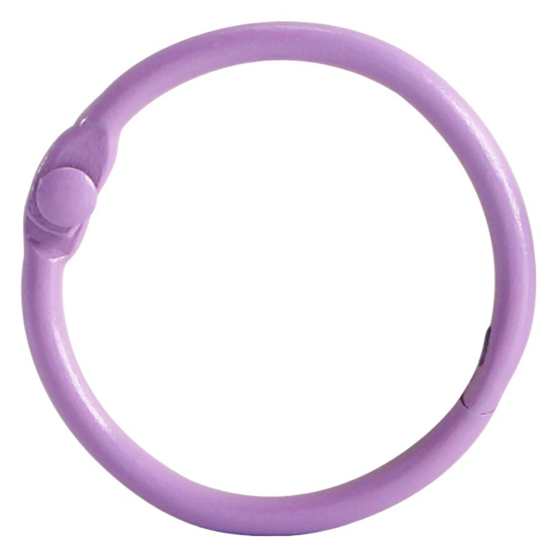 Цветная металлическая пряжка фотоальбом Краска Утюг канцелярские принадлежности Переплетное кольцо пряжка кольцо для карт Открытое кольцо с вкладными листами брелок