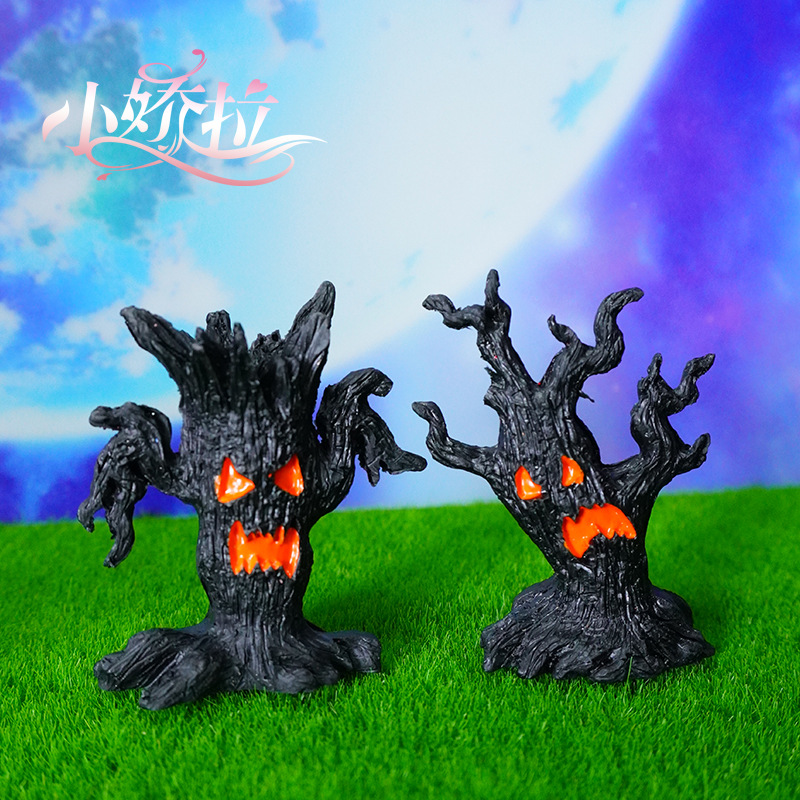 Nueva red de comercio exterior transfronterizo micro paisaje árbol de hadas árbol mágico decoración de escena de Halloween accesorios de decoración árbol demonio