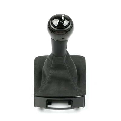 fiber gear shift cover, Cab and accessories - suede-leather-cover-carbon-fiber-gear-shift-knob-white