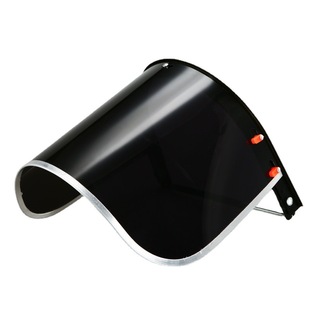 PVC protective surface screen aluminum edge anti-impact anti-splash welding mask with helmet-type labor protection polishing mask