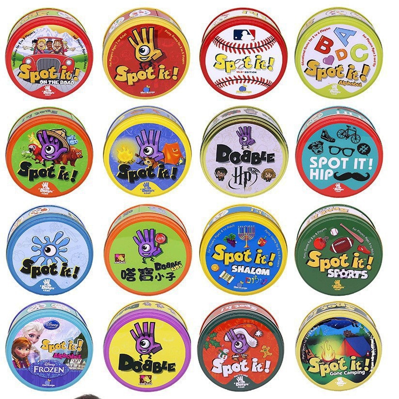 English card spot it game dobble find fault parent-child party game card find your sister card