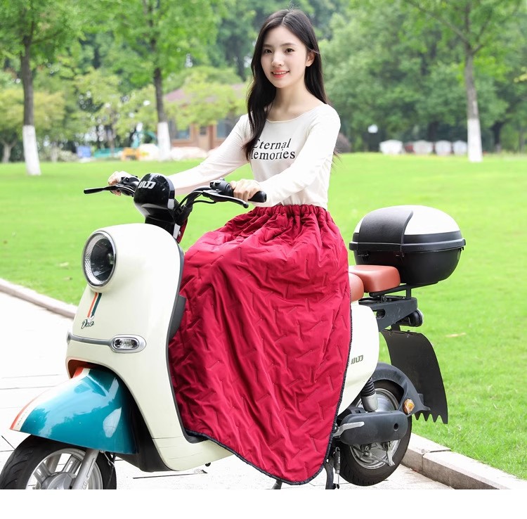 Suitable for Electric Vehicle Windproof Quilt Autumn and Winter New Half-Body Warm Knee Pads Waterproof Thickeneded Velvet Windproof Skirt for Men and Women
