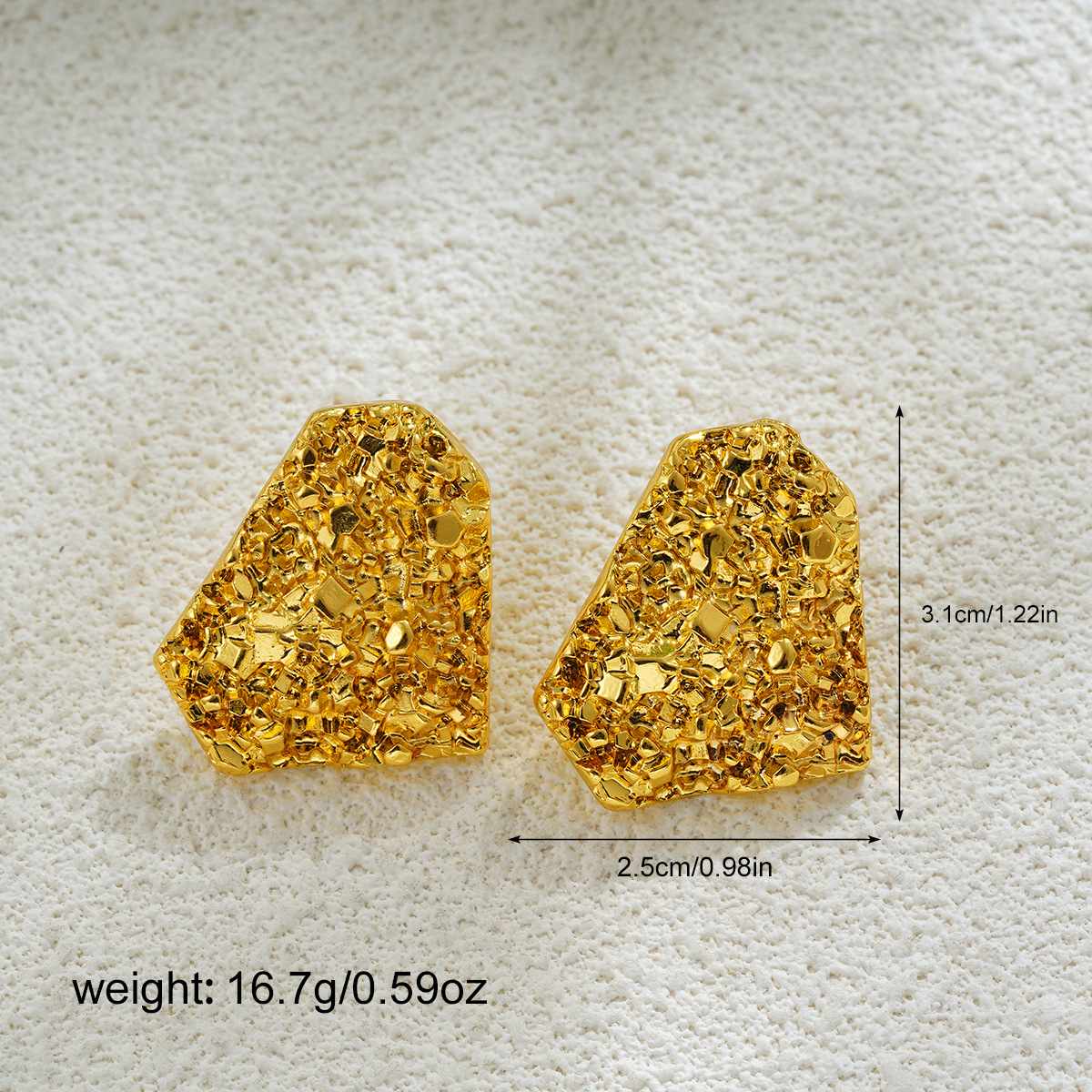 17g Weight Zinc Alloy Ear Needle Material 18K Gold Plated Plating Material Ear Studs Classification 1 Pair Quantity Holiday, Daily Occasion Zinc alloy Material Flower Pattern All Seasons Season Women's Gender Plating Design Vacation, Simple Style Style 1 Pair Vacation Simple Style Flower Plating Zinc Alloy 18K Gold Plated Ear Studs 1