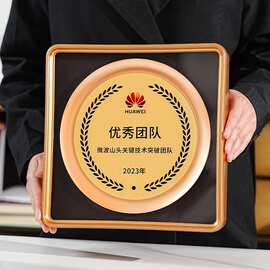 金属授权牌四方高档荣誉经销商牌匾聘书证书医美商会纪念奖盘加盟