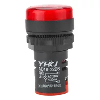 Светодиодный индикатор питания 220V распределительная коробка переменного тока сигнальный сигнал AD16-22D красный зеленый желтый 24V12V 380V