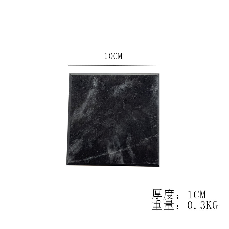 Fábrica al por mayor negro blanco gris natural mármol montaña hotel suministros café montaña ligero lujo placemat aislamiento pad