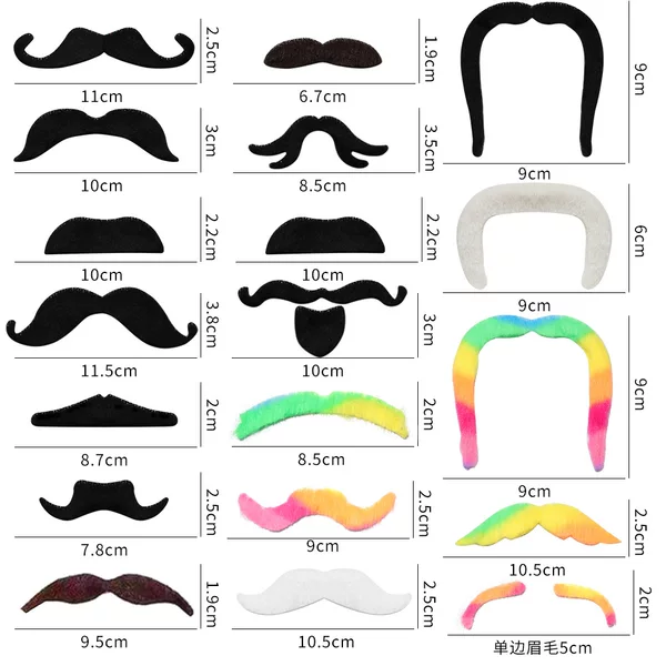 Beard Props, Fake Beard, Mustache, Halloween Party, Masquerade, Realistic Beard, Makeup, Fake Beard