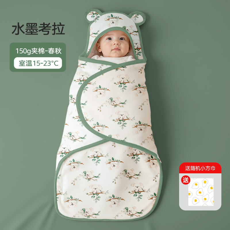 Newborn Winter Spring Summer Thickened Baby Swaddle Blanket Newborn Wrap Swaddle Baby Sleeping Bag Delivery Room