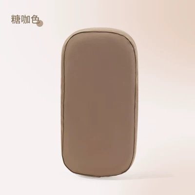 Leather Sun-Proof Electric Bike Seat: Electric car cushion - embossed-bear-rear-seat-cover-sugar-brown