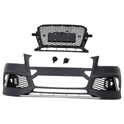 13-17 models, suitable for Audi Q5 front bumper modification, RSQ5 front bumper, front face, and large front grille (Big Surrounded) - 13-17-rsq5-front-bumper-set