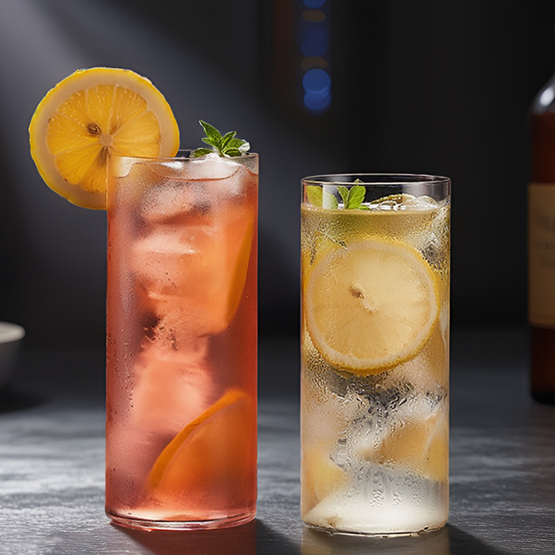 Copa de cóctel ultrafina simple Copa Colin Copa de jugo de cristal Mojito de estilo nórdico Copa de vino de vidrio