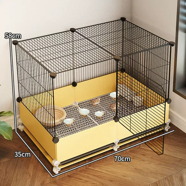 70*35*58 yellow [upgraded with baffle to prevent food splashing/anti-flying feathers]