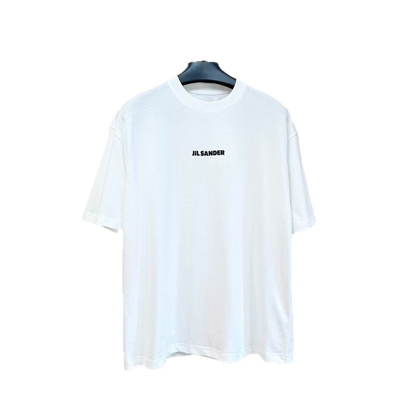 JIL ミニマリストスタイルラブスローガンロゴユニセックス半袖夏ルーズカジュアル Tシャツ|undefined