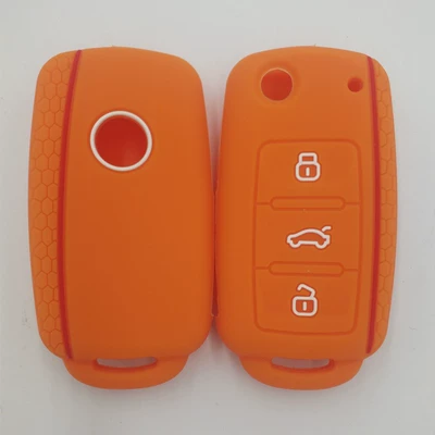 supplies wholesale silicone key: Static Rod/Key Bag - orange-no-pattern-on-the-back