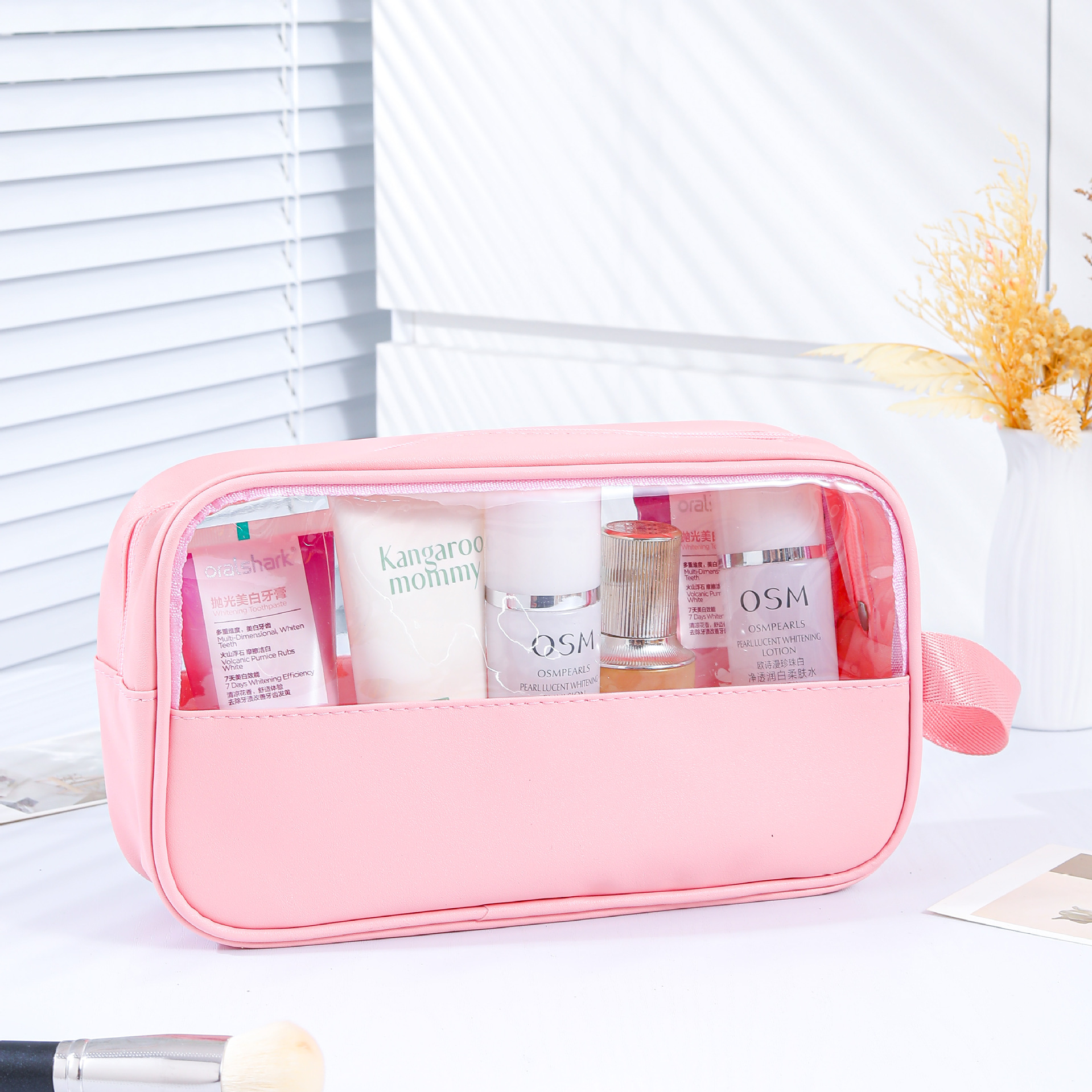 Bolsa de baño portátil de alta calidad, baño portátil, natación, playa, viaje, bolsa de almacenamiento de artículos de higiene y maquillaje de gran capacidad