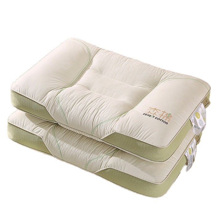 2025 nueva almohada de algodón almohada de tracción almohada de masaje almohada no colapsar núcleo de almohada dormir protección de columna cervical dormitorio