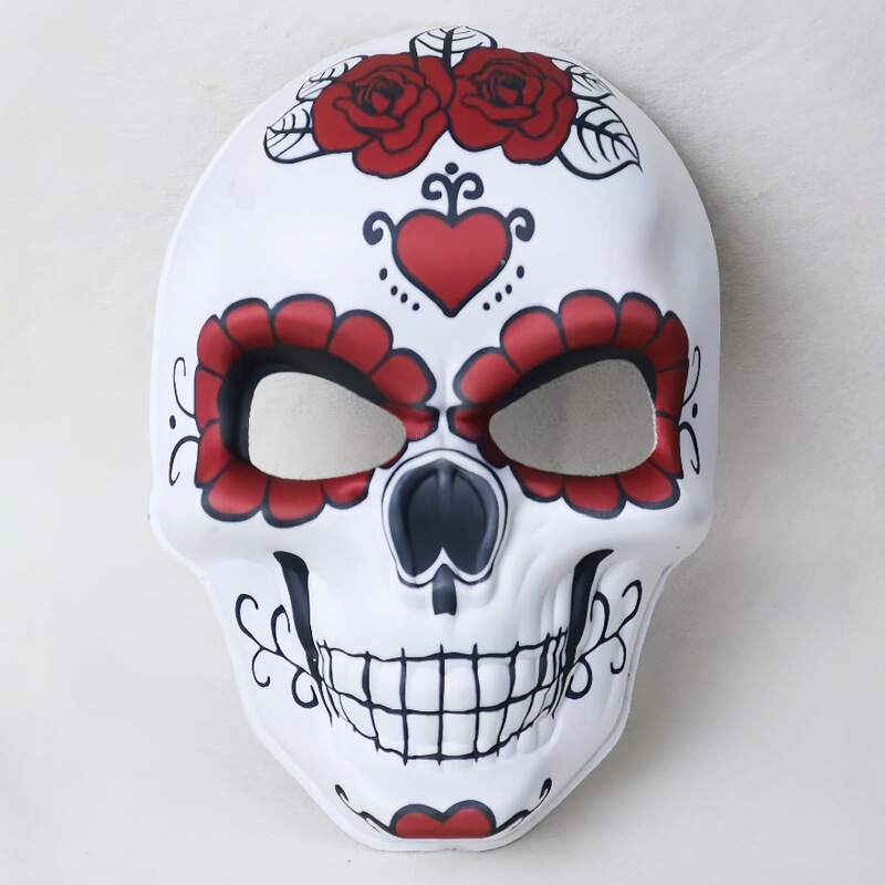 Mexican Day of the Dead Ghost Festival Skull Digital Print Mask Cosplay Carnival Party Decoration Atmosphere Mask Ghost Face Mexican Day of the Dead Ghost Festival Skull Digital Print Mask Cosplay Carnival Party Decoration Atmosphere Mask Ghost Face