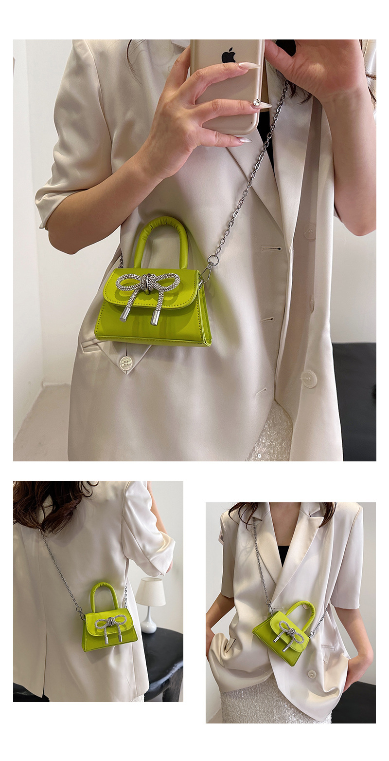 Ins niche French textured bag female 2024 new bow small square bag stylish shoulder messenger bag_voghion.com