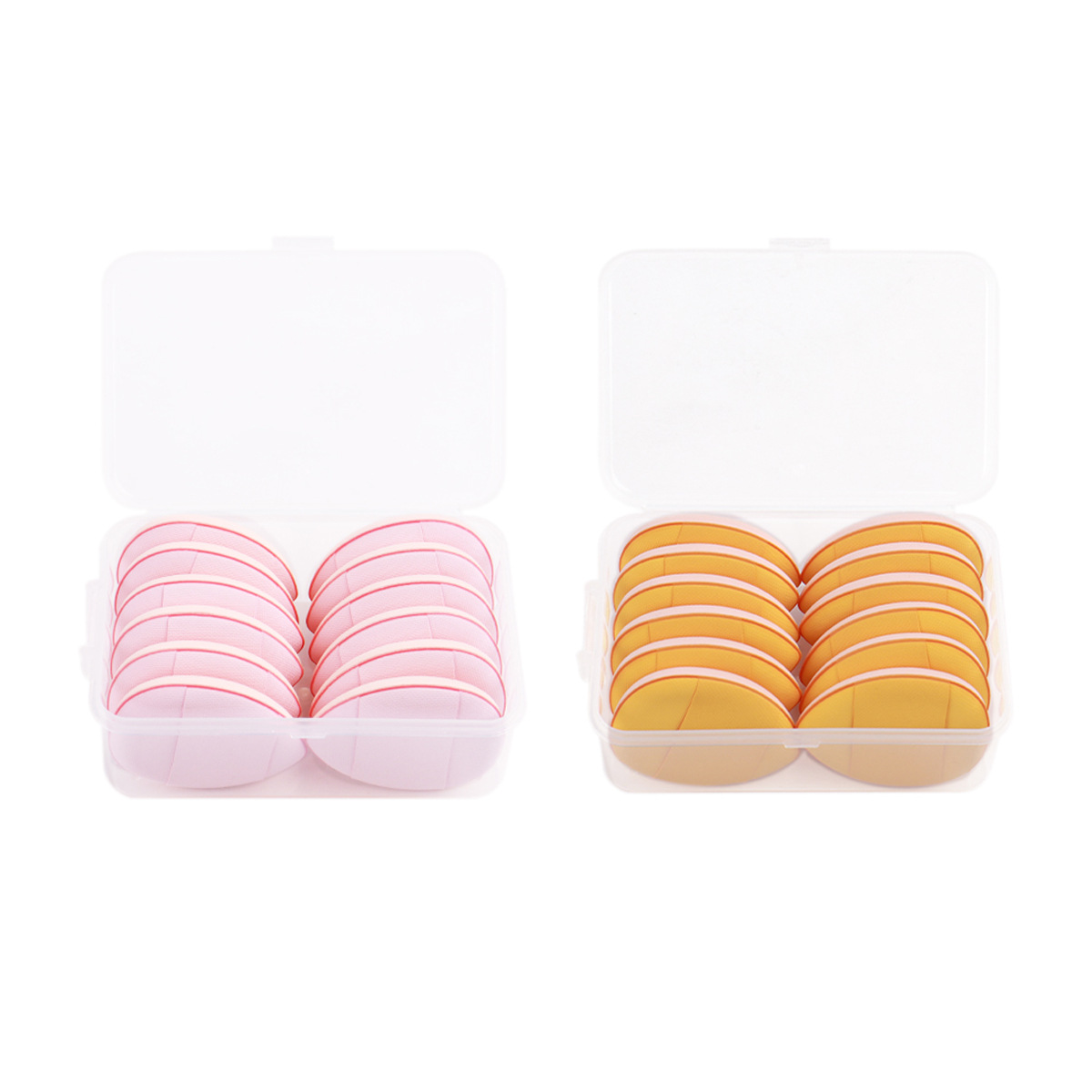 Puff de dedo, corrector de cojín de pulgar, pantuflas de dedo, maquillaje de panza de dedo, 12 mini maquillaje, caja de soplo de polvo pequeño