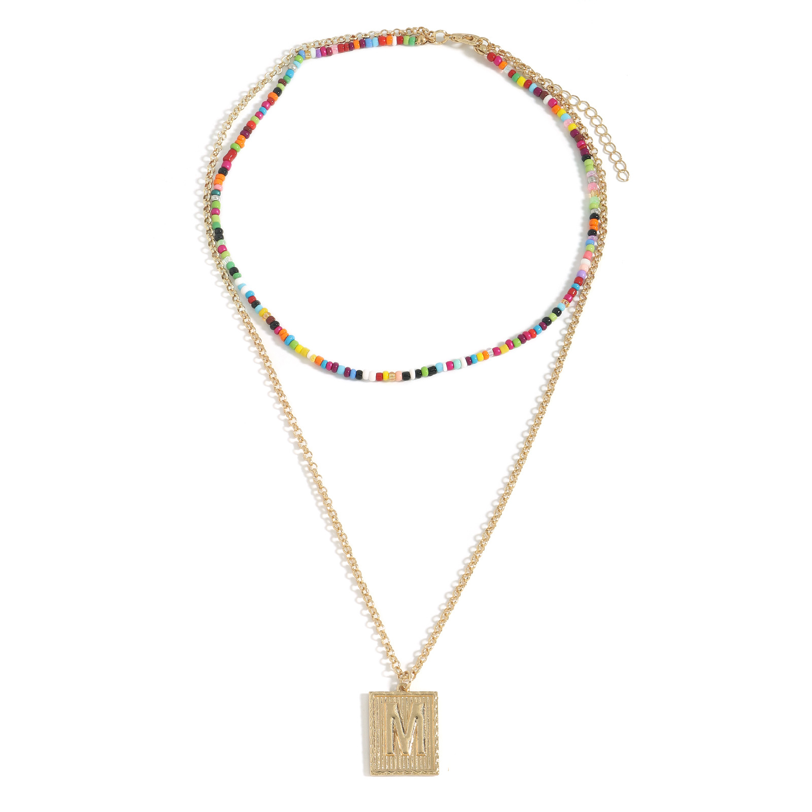 Nihaojewelry مجوهرات الجملة قذيفة قلادة الخرز الملونة متعددة الطبقات قلادة display picture 17