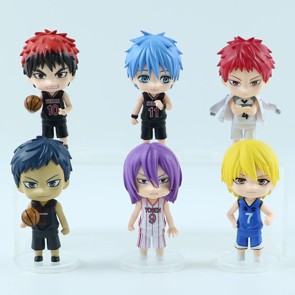Q-версия офисная кукла по аниме "Kuroko's Basketball" — Куроко, Вулкан, Мидзума, Кисэ, Аобе, Аохара, модель-орнамент
