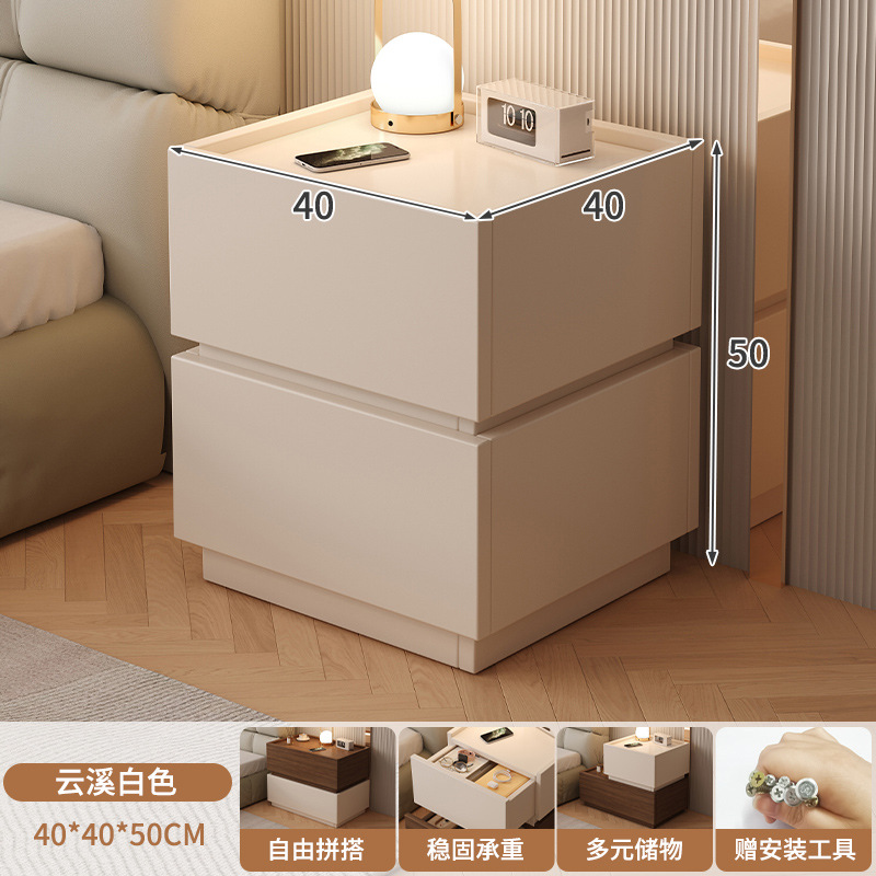 Mesa de cabezal de cama dormitorio lujoso italiano minimalista personalidad creativa cabecera baja combinación de bloques modular cabecera