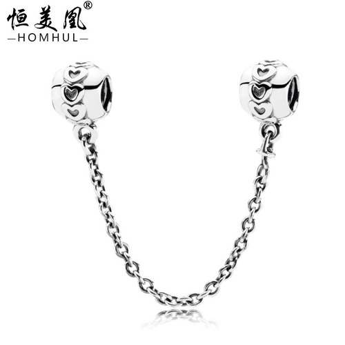 Jade Person New Alloy Diamond Studded Safety Chain DIY Butterfly Crown Ear Corn Love Bead Bracelet Safety Rope Accessory