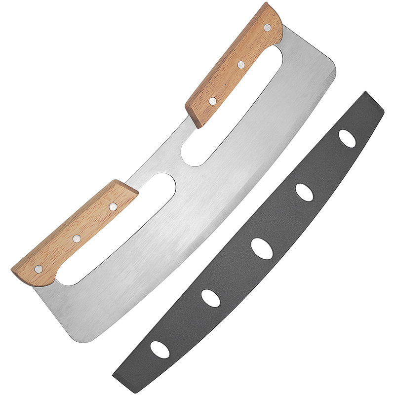 나무 손잡이 더블 핸들 OPP 가방