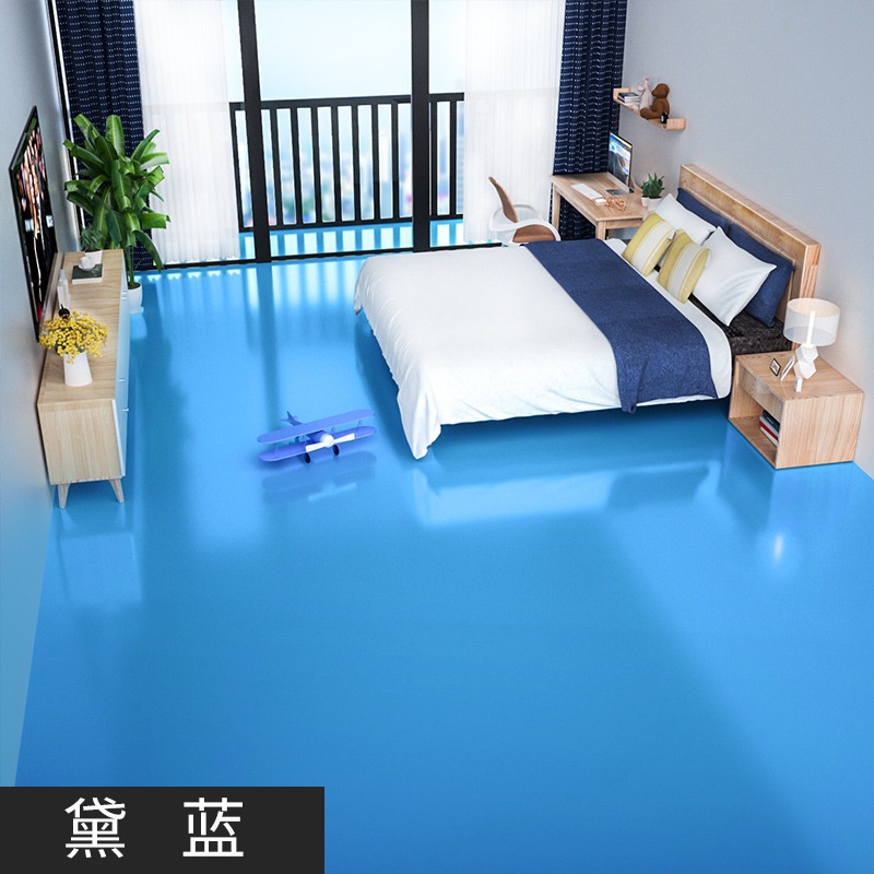 Pintura de piso epoxi 3 - en - 1 Pintura de piso de cemento Pintura de piso interior doméstica Pintura de piso epoxi acuosa