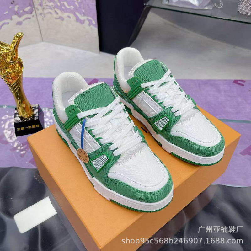 广州工厂直销Traienr运动板鞋女白水泥黑牛仔厚底休闲鞋男女同款|undefined