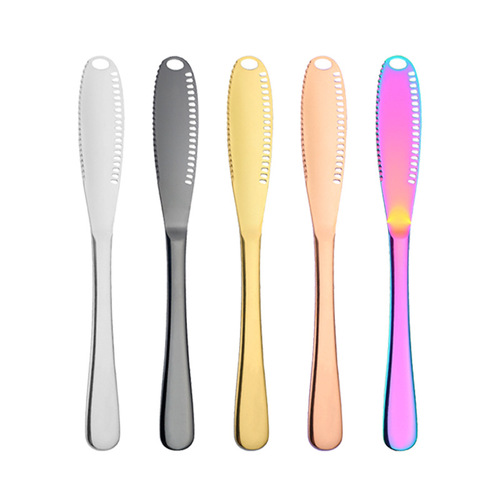 Factory direct sales stainless steel butter knife butter cheese cheese jam bread cake baking 430 butter knife