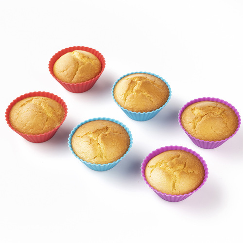 7cm Small Cake Mold Silicone Cupcake Pan Steaming Cake Mold Home Baking Tool Round Rice Cake Steamed Cake Mold