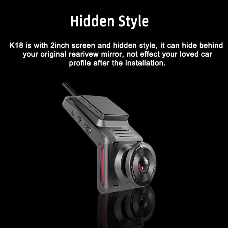 K18 cross-border 4G network driving recorder HD night vision before and after double recording wireless 24 hours remote real-time positioning