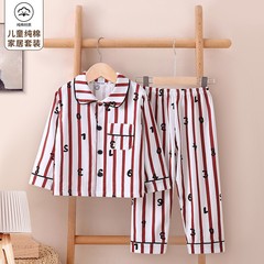 子供用の丸襟の純綿の家庭用服セット