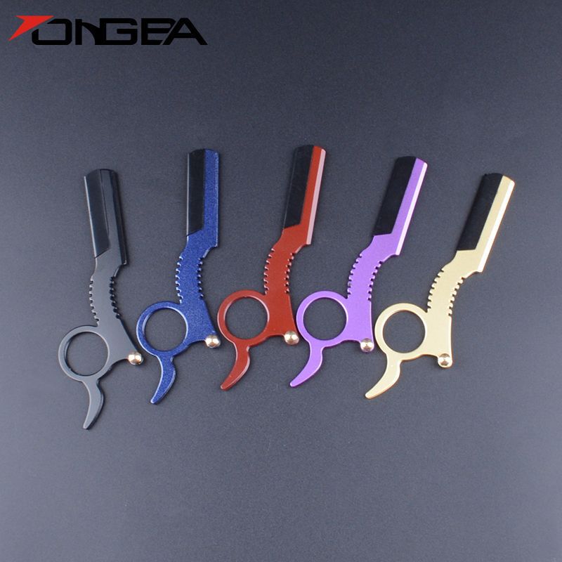 Thumb razor stainless steel old-fashioned razor shaver Barber scraper razor shaving head eyebrow shaving hair knife holder Thumb razor stainless steel old-fashioned razor shaver Barber scraper razor shaving head eyebrow shaving hair knife holder