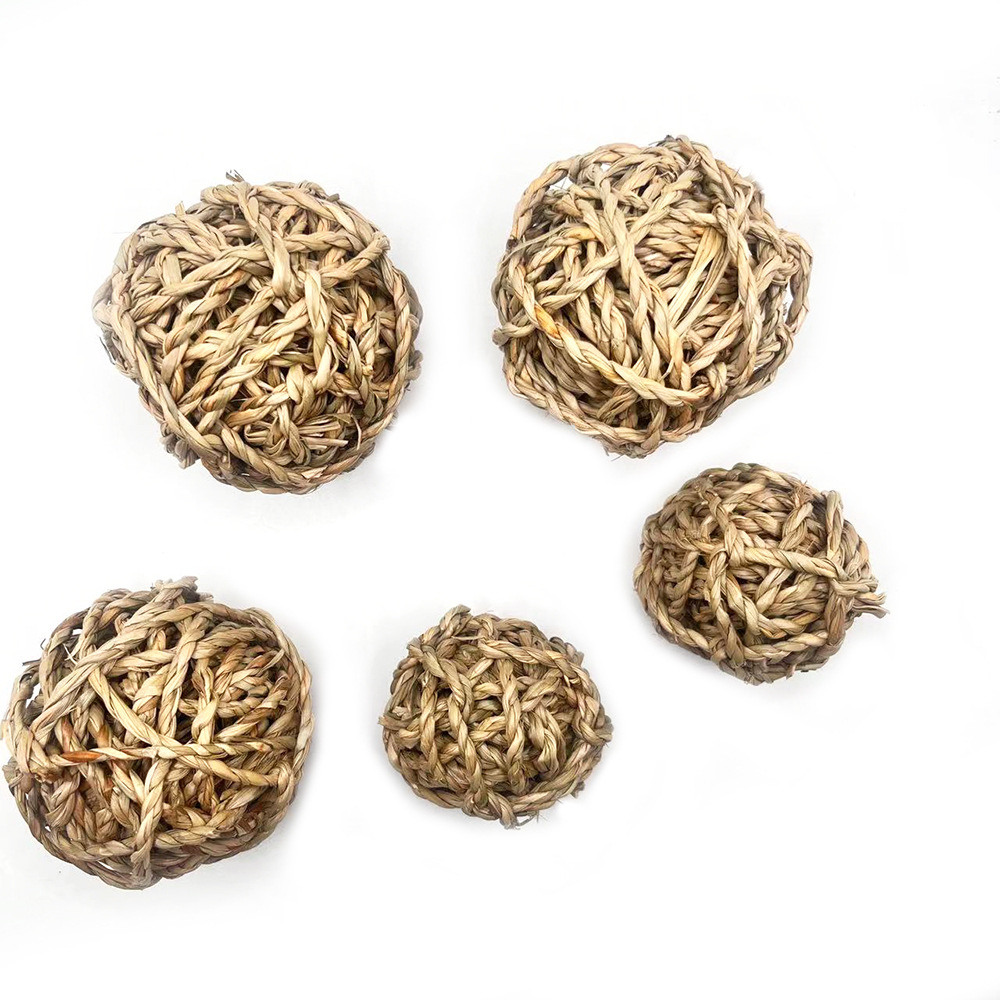 Pelota Molar de Hierba Marina para Conejos de Hierba Natural para Conejos y Cobayas