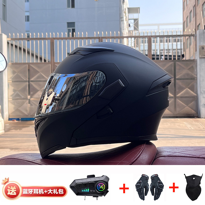 JIEKAI casco de motocicleta casco completo de motocicleta para hombres y mujeres Bluetooth casco de exposición casco de coche eléctrico 3C certificación