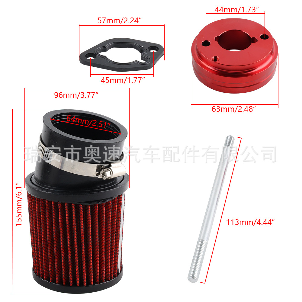 跨境熱銷迷你卡丁適用GX160 GX200 Predator 212cc 6.5空氣過濾器