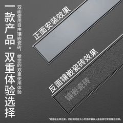 Invisible long floor drain gun gray 304 stainless steel floor drain hotel toilet shower room rectangular deodorant engineering floor drain