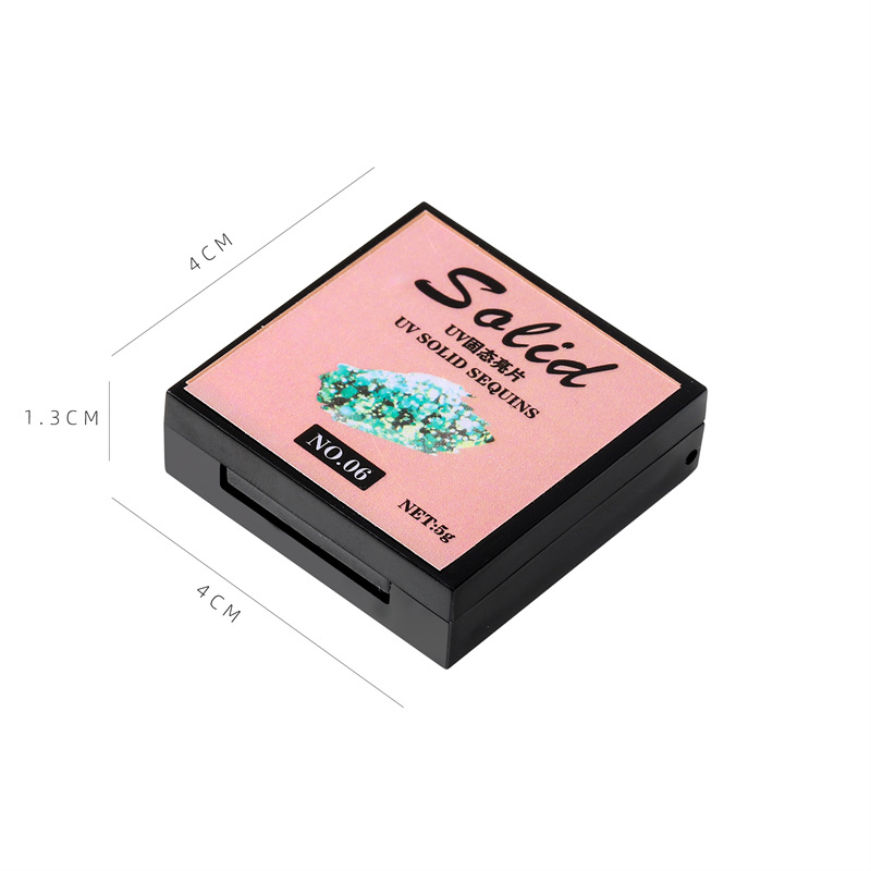 Pequeño Libro Rojo manicura japonés UV sólido lentejuelas pegamento flash láser brillo lentejuelas esmalte de uñas pegamento para salón de uñas