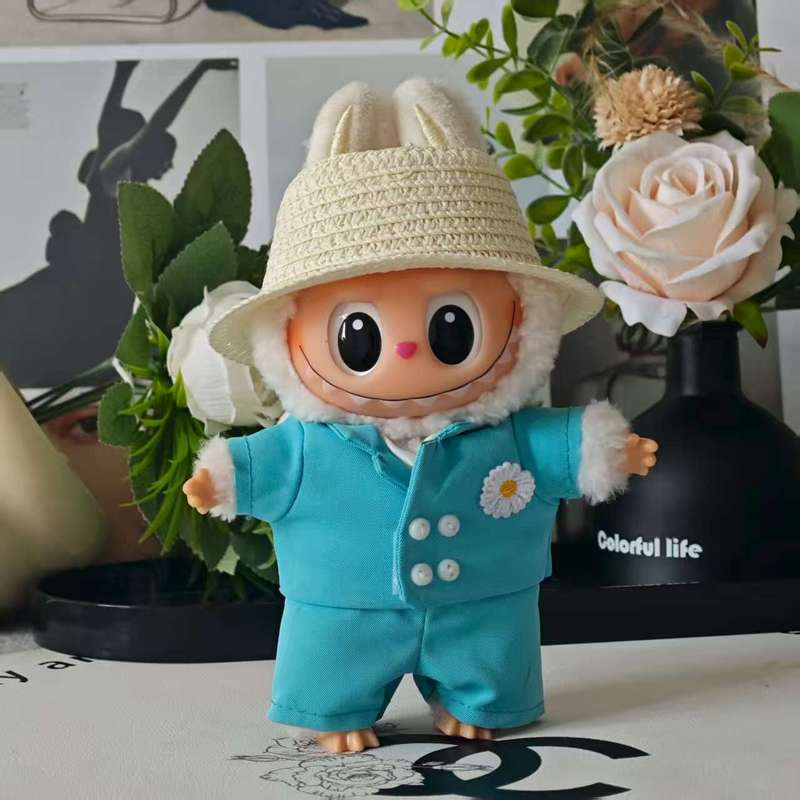 服のみ 17 センチメートルラブブ人形は服を着ることができます LABUBU 着用可能な交換用スポーツとレジャースーツ卸売|undefined