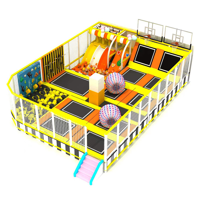 Parque de trampolín para adultos en el interior red pegajosa le jumping cama parque infantil equipos de parque de atracciones