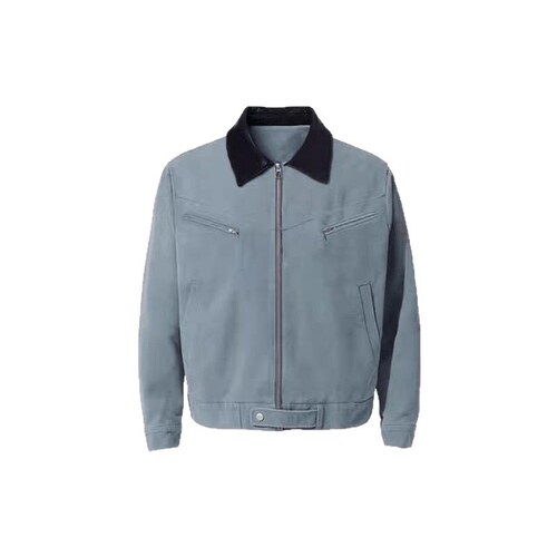 American retro washed lapel work coat for women's new spring style loose design niche men's jacket