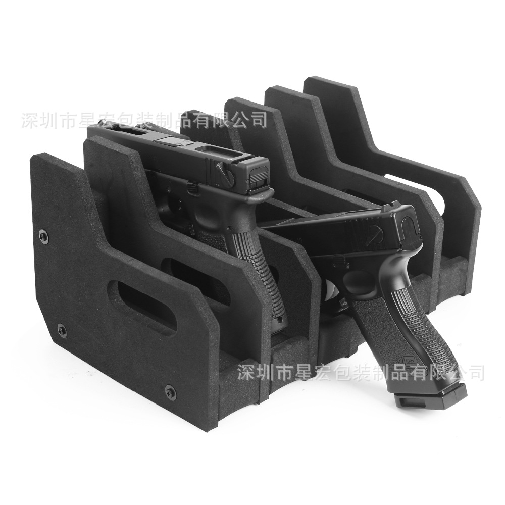 Amazon Venta caliente soporte de espuma EVA de alta densidad soporte de la pistola de espuma EVA forro pistola caja de almacenamiento con estilos completos