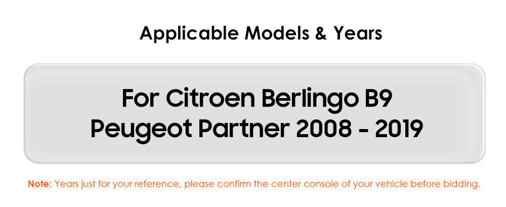 Applicable to 08-19 Citroen B9 Peugeot Partner Android smart large screen car central control Navigator