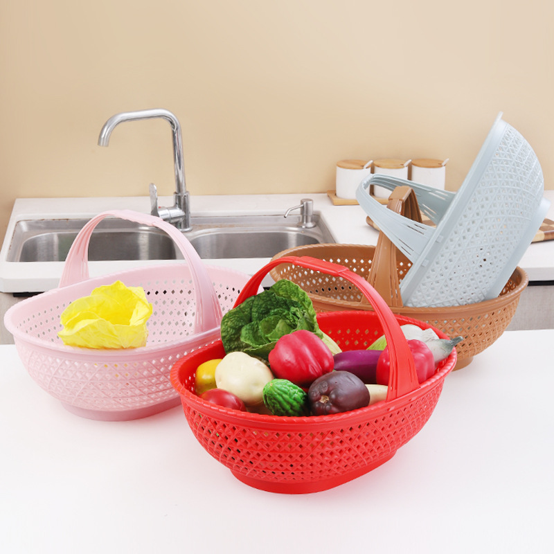 Portable Supermarket Plastic Basket Red Satchel Plastic Basket Fruit and Vegetable Market Shopping Basket Plastic Basket Portable Supermarket Plastic Basket Red Satchel Plastic Basket Fruit and Vegetable Market Shopping Basket Plastic Basket