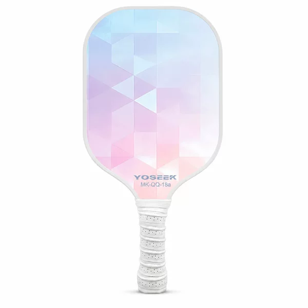 Geometric Gradient Pickleball Racket Set Fiberglass Pickleball Racket Outdoor Leisure Training Pickleball Complete Equipment