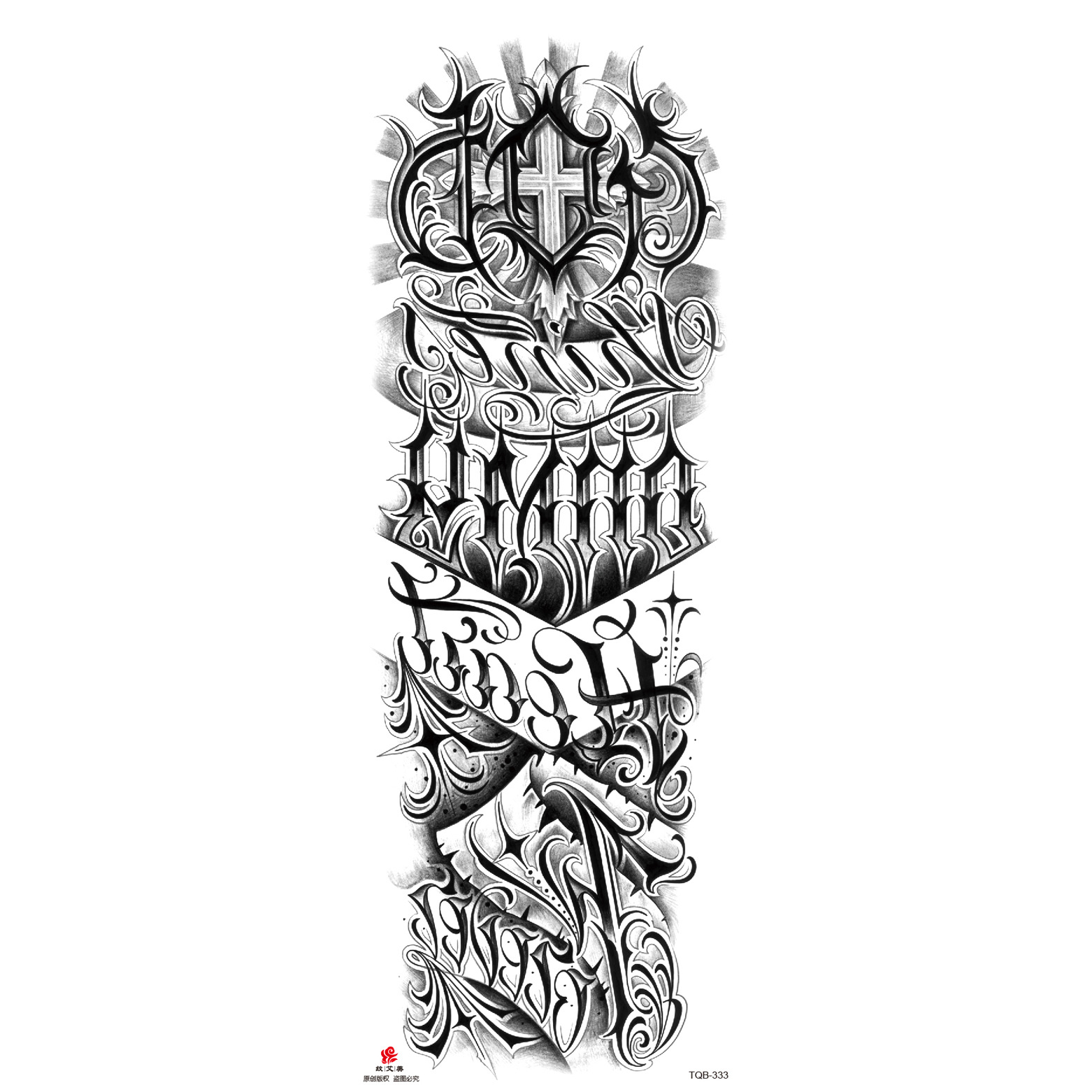Pegatinas de tatuaje de brazo largo de flor brazo completo tatuaje impermeable tatuaje temporal en stock al por mayor pegatinas de tatuaje de brazo completo