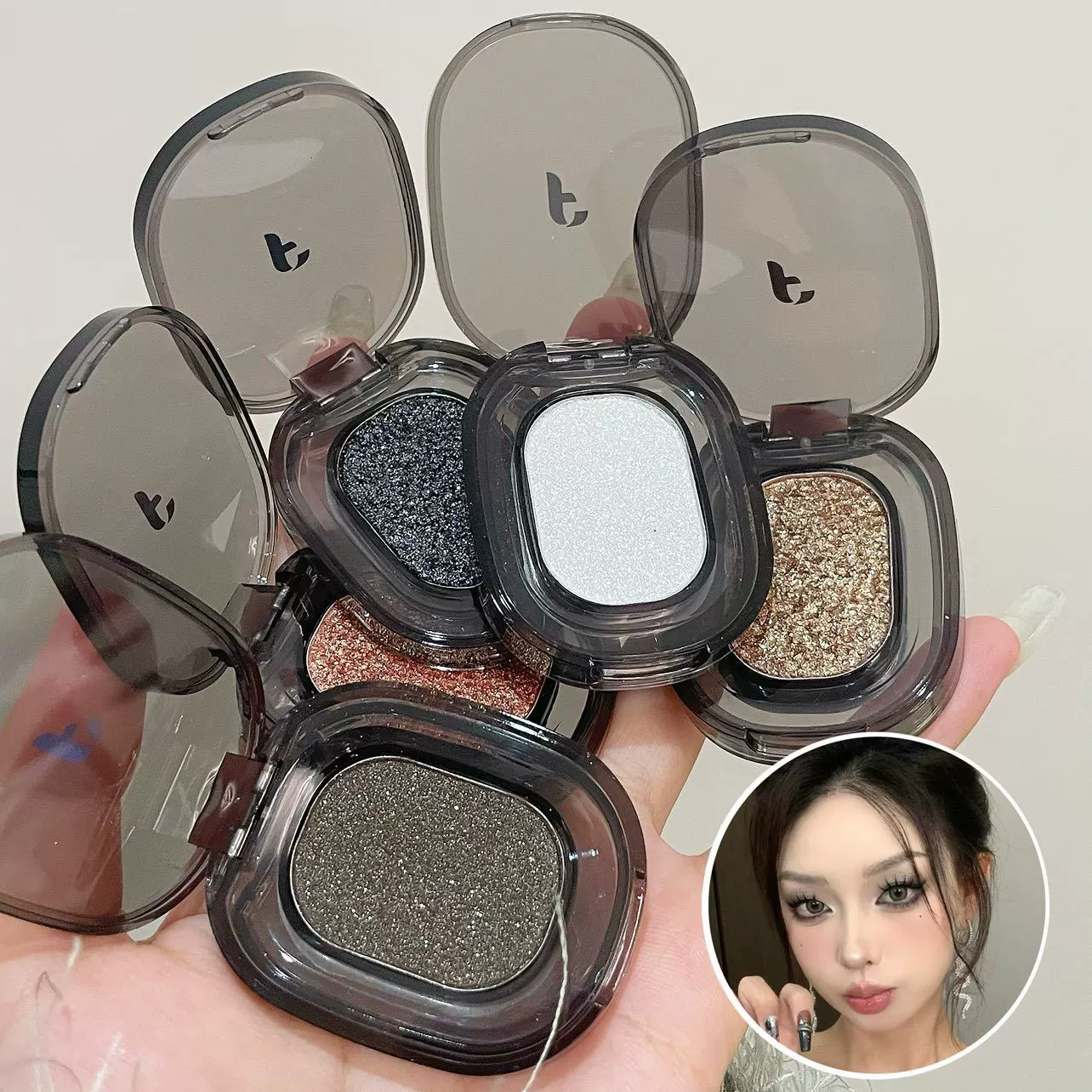 FAICCIA Shi Pearl Dolf Diamond Shelf блестящие блики диск теней для век монохромный хамелеон дешевый портативный студент